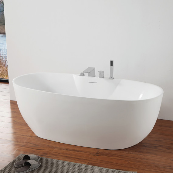 Ванна отдельностоящая Abber AB9323 170x80 см - фото 