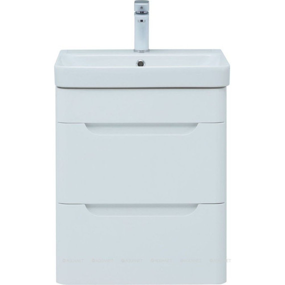 Тумба подвесная с раковиной Aquanet София 50 см 274171, белый - фото 3