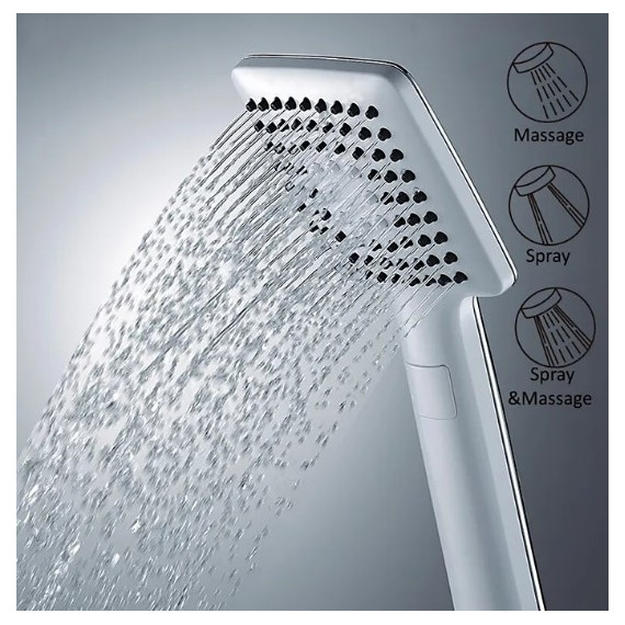 Ручной душ Gappo G27, белый/хром - фото 2