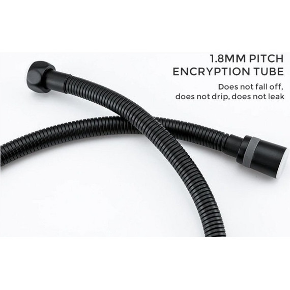 Душевой шланг Gappo 1500 мм G45-3, чёрный - фото 4