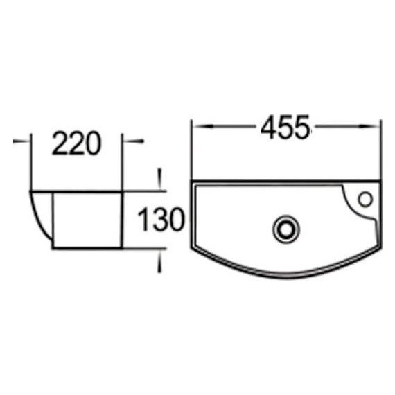 Раковина-чаша SantiLine 45 см SL-2013LMB, черный матовый - фото 2