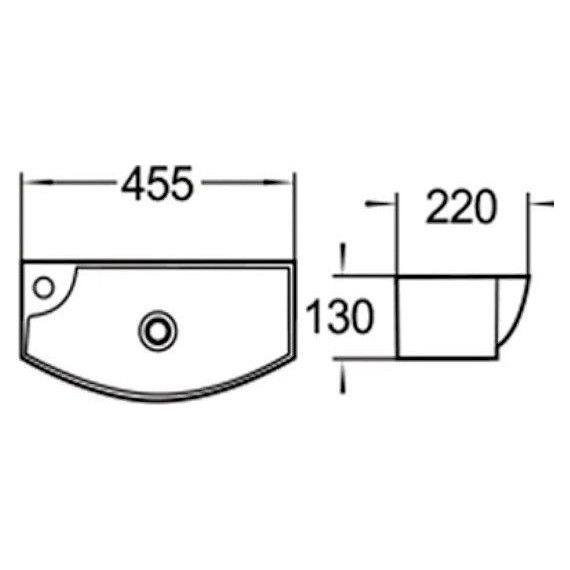 Раковина-чаша SantiLine 45 см SL-2013RMB, черный матовый - фото 2