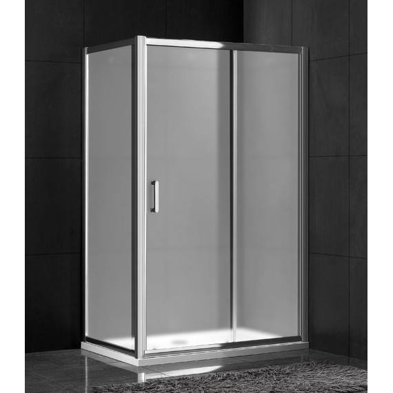 Душевое ограждение Gemy Victoria 100x70 см S30191HM-A70M, хром/матовое - фото 2