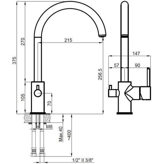 Смеситель для кухни Azario Tasco AZ-15164421 - фото 2