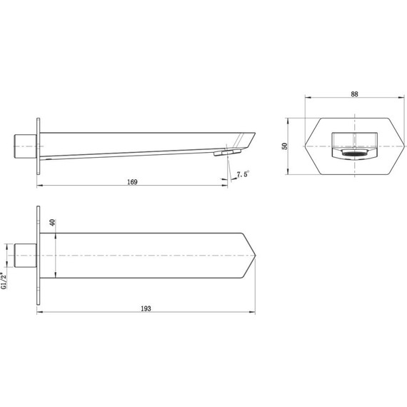 Излив для ванны Lemark Prizma LM3981C - фото 2