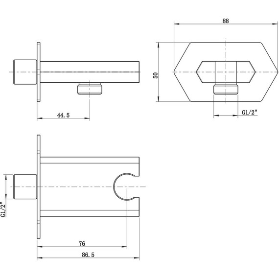 Шланговое подсоединение с держателем Lemark Prizma LM3985C - фото 2
