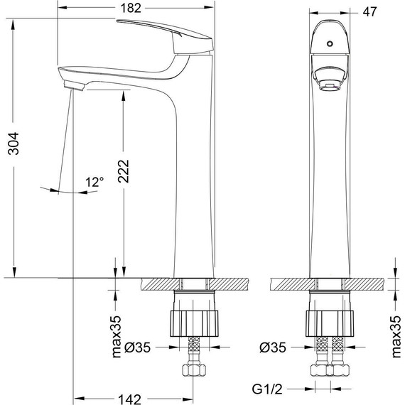 Смеситель для раковины высокий Lemark Linara LM0409C - фото 2