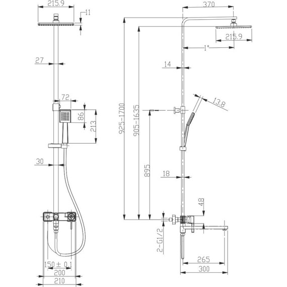 Душевая стойка Lemark Tropic LM7004CS - фото, картинка 2 Душевая стойка Lemark Tropic LM7004CS - фото 2