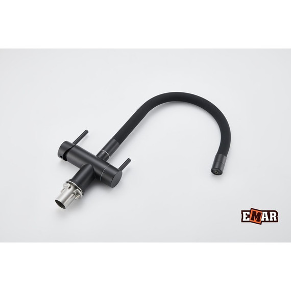Смеситель для кухни Emar ЕС-3015 Black, Цвет производителя: black - фото 8