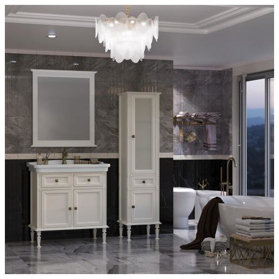 Зеркало Opadiris Кантара 85 см, слоновая кость - фото 2