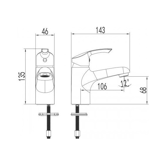 Смеситель для раковины Lemark Plus Strike LM1130C - фото 6