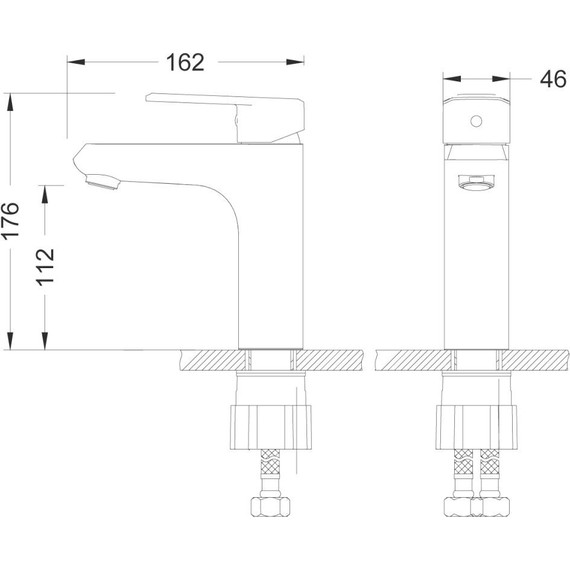 Смеситель для раковины Lemark Point LM0306C - фото, картинка 9 Смеситель для раковины Lemark Point LM0306C - фото 9