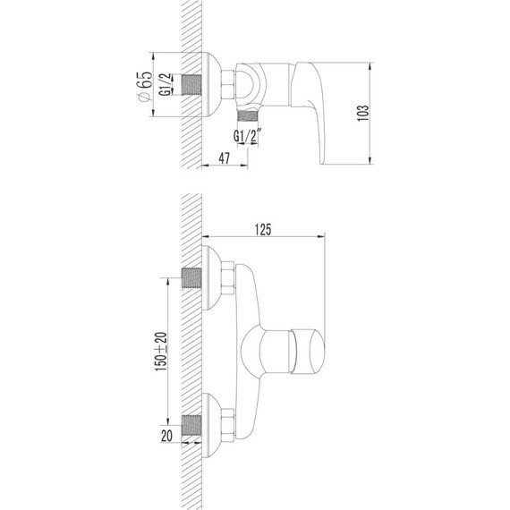 Смеситель для душа Lemark Pramen LM3303C - фото 5