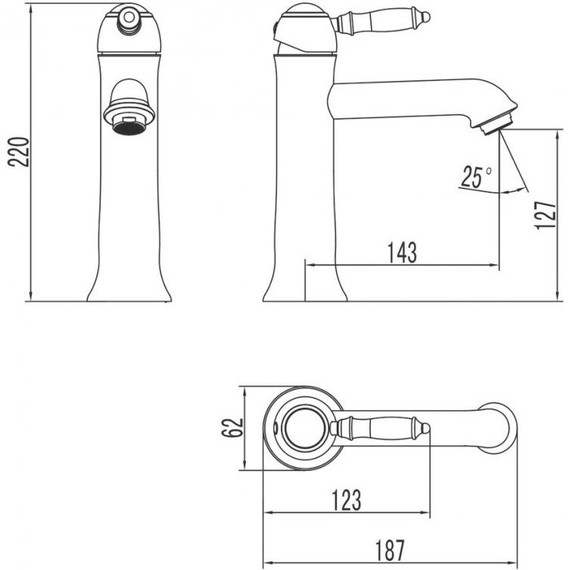 Смеситель для раковины Lemark Villa LM4837C - фото 4