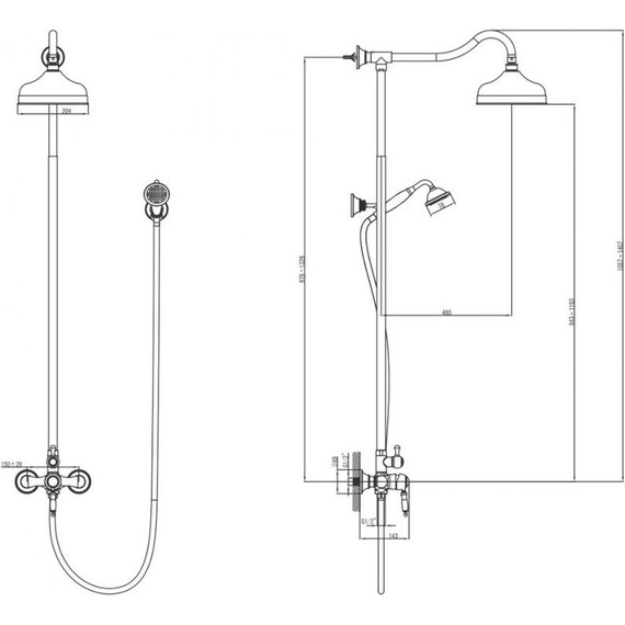 Душевая стойка Lemark Villa LM4860C - фото 4