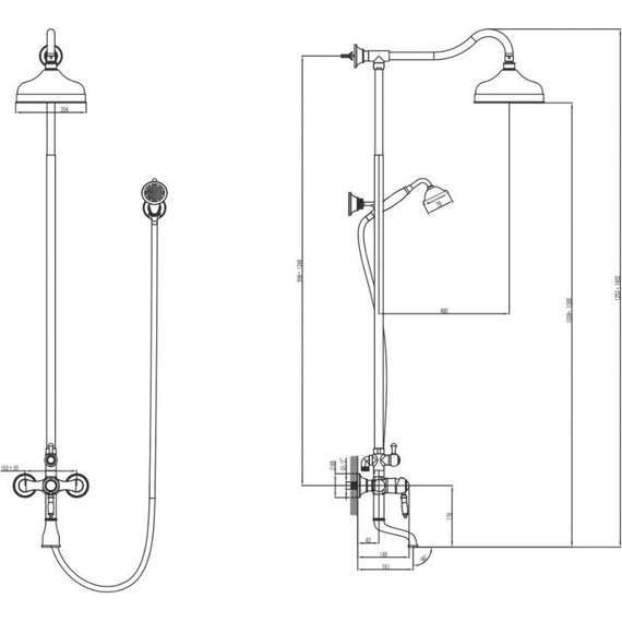 Душевая стойка Lemark Villa LM4862C - фото 4