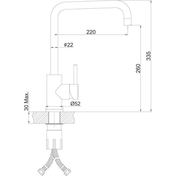 Смеситель для кухни Lemark Expert LM5077S, матовая сталь - фото 5