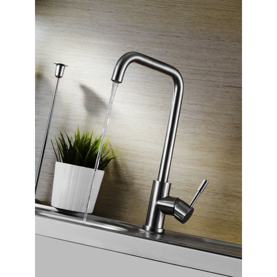 Смеситель для кухни Lemark Expert LM5077S, матовая сталь - фото 4