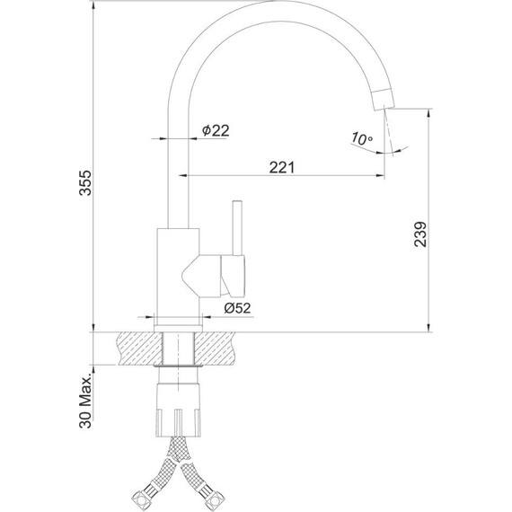 Смеситель для кухни Lemark Expert LM5078S, матовая сталь - фото 5