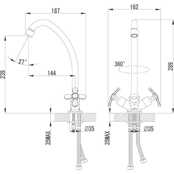 Смеситель для кухни Lemark Partner LM6544C - фото 6