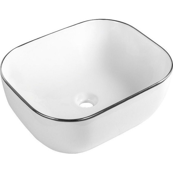 Раковина-чаша CeramaLux NC 50 см D1302H011, белый/серый - фото 