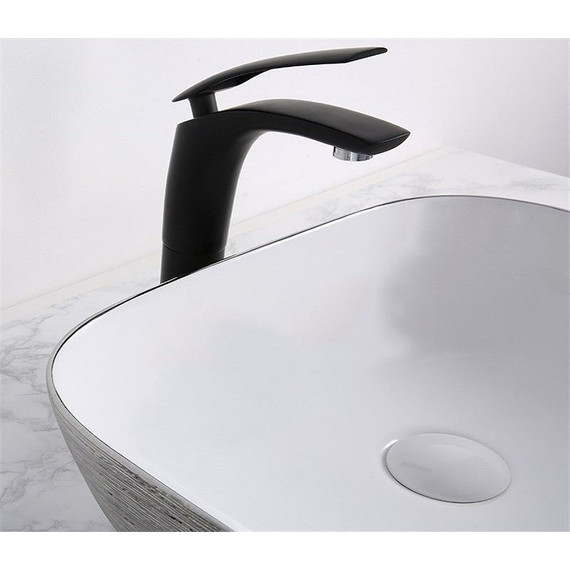 Раковина-чаша CeramaLux LuxeLine 45 см D1333H131, белый/серый - фото 7