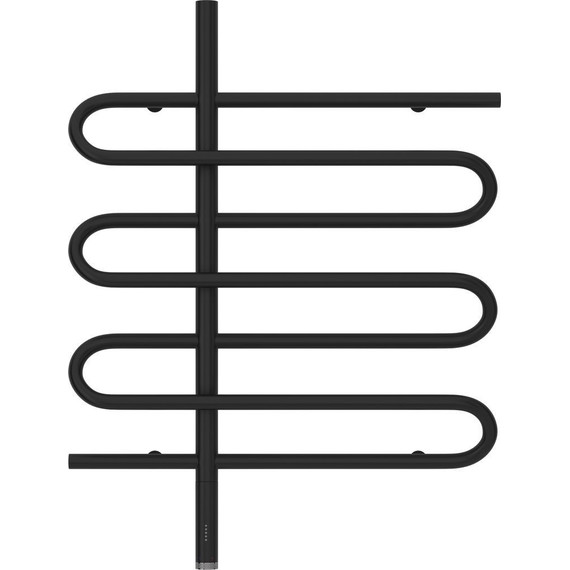 Полотенцесушитель электрический Сунержа Эпатаж 3.0 П7 800x600 мм 31-5850-8060 L, чёрный матовый - фото 2