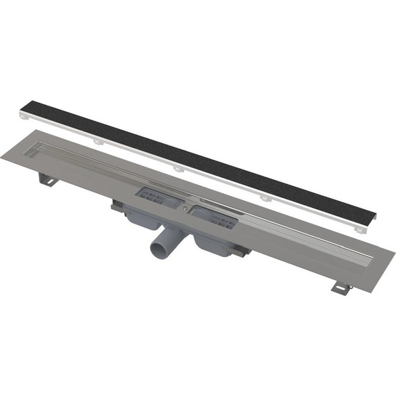 Трап AlcaPlast 55 см APZ115-550, нержавеющая сталь (под плитку), Цвет производителя: нержавеющая сталь, Размер трапа: 550 - фото 