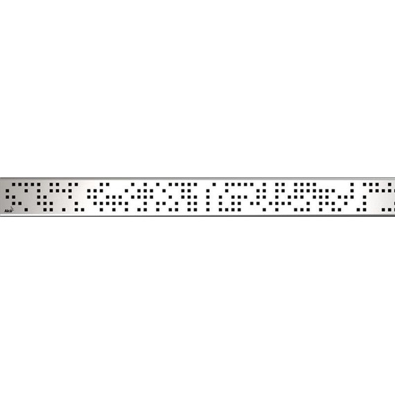 Решетка для трапа AlcaPlast Code-950L 95 см, нержавеющая сталь, хром глянцевый - фото 