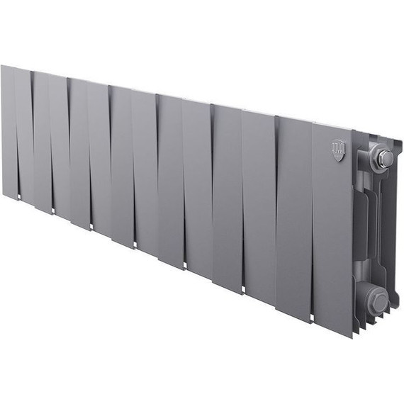 Радиатор Royal Thermo Piano Forte 200 Silver Satin 1120х280 мм (14 секций) - фото 