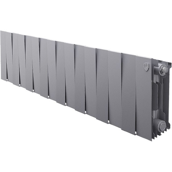 Радиатор Royal Thermo Piano Forte 200 Silver Satin 1280х280 мм (16 секций) - фото 