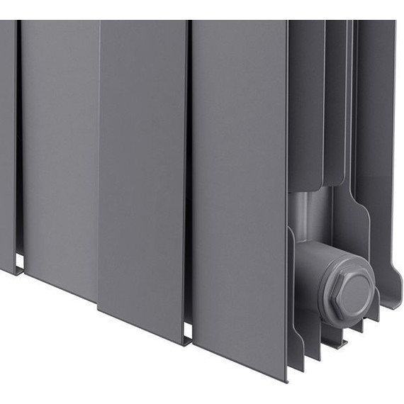Радиатор Royal Thermo Piano Forte 350 Silver Satin 800х380 мм (10 секций) - фото 2