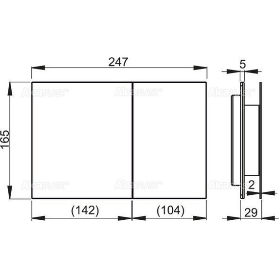 Кнопка смыва Alcaplast Flat AIR LIGHT с подсветкой, алюминий матовый - фото, картинка 2 Кнопка смыва Alcaplast Flat AIR LIGHT с подсветкой, алюминий матовый - фото 2