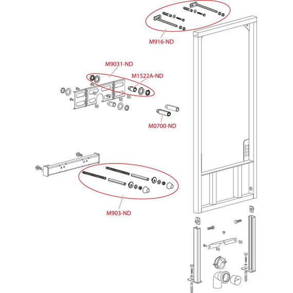 Инсталляция для биде AlcaPlast A105/850 - фото 3