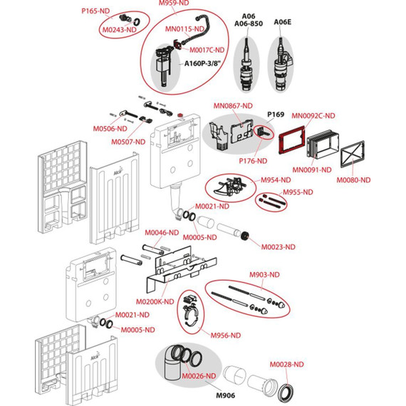 Инсталляция для подвесного унитаза Alcaplast AM100/1000 - фото 4