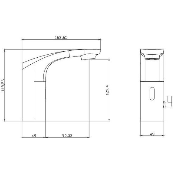 Смеситель для раковины электронный BelBagno ACQUA-ELV-CRM - фото 2