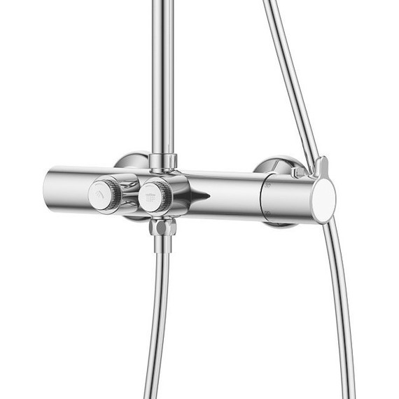 Душевая стойка с термостатом Cezares ECO-CVD-T-01, Цвет производителя: хром - фото 2