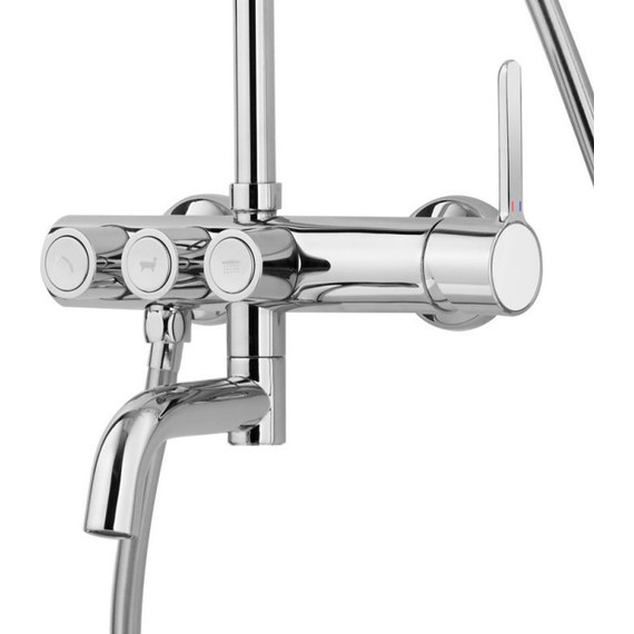 Душевая стойка Cezares ECO-CVD-01, Цвет производителя: хром - фото 2