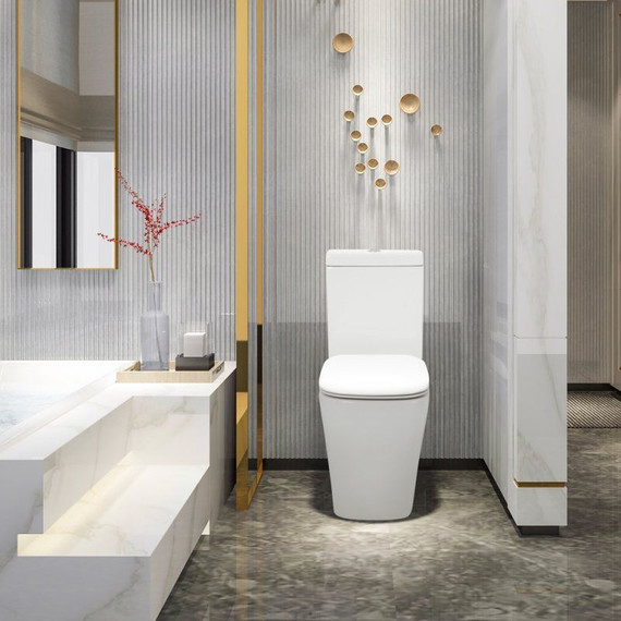 Унитаз-компакт безободковый Cezares Lux CZR-159-CPR - фото 8