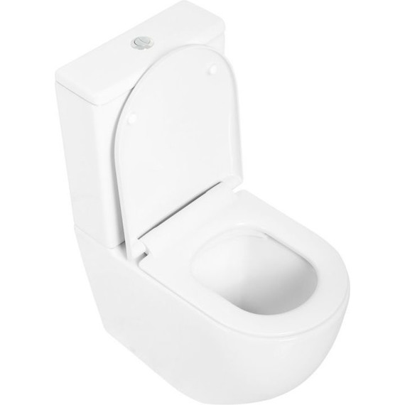 Унитаз-компакт безободковый Cezares Stylus CZR-152-CPR - фото 4