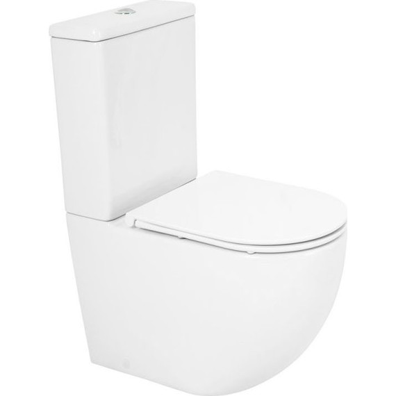 Унитаз-компакт безободковый Cezares Stylus CZR-152-CPR - фото 3