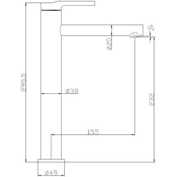 Смеситель для раковины высокий BelBagno Etna ETN-LMC-IN, сатин - фото, картинка 2 Смеситель для раковины высокий BelBagno Etna ETN-LMC-IN, сатин - фото 2