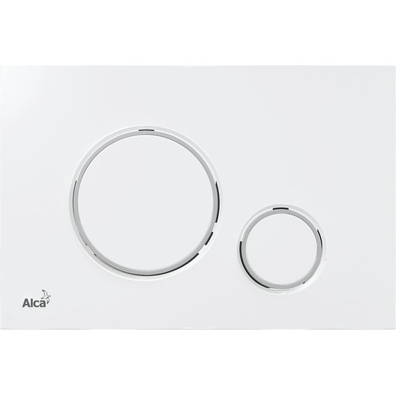 Кнопка смыва Alcaplast Thin M770, белый/хром глянец - фото 