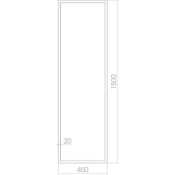 Зеркало Azario Моника Led 45 см - фото 3
