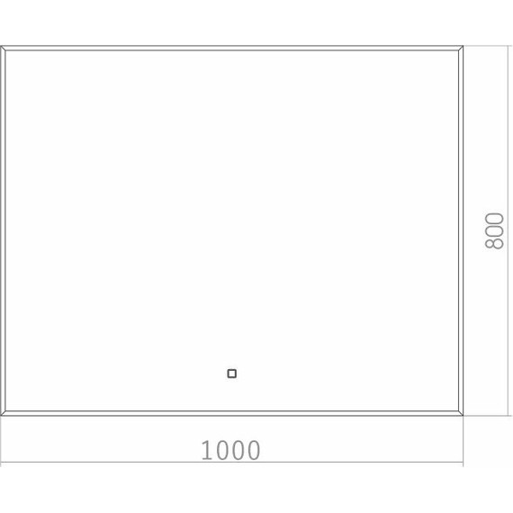 Зеркало Azario Алмина 100 см - фото 4