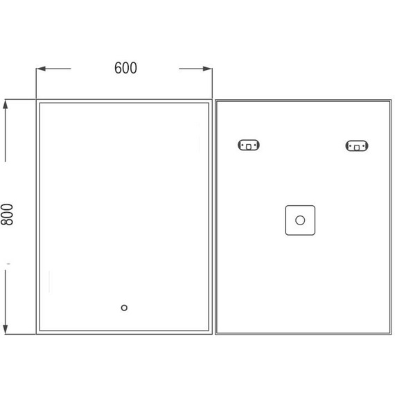 Зеркало Azario Алмина 60 см - фото 4