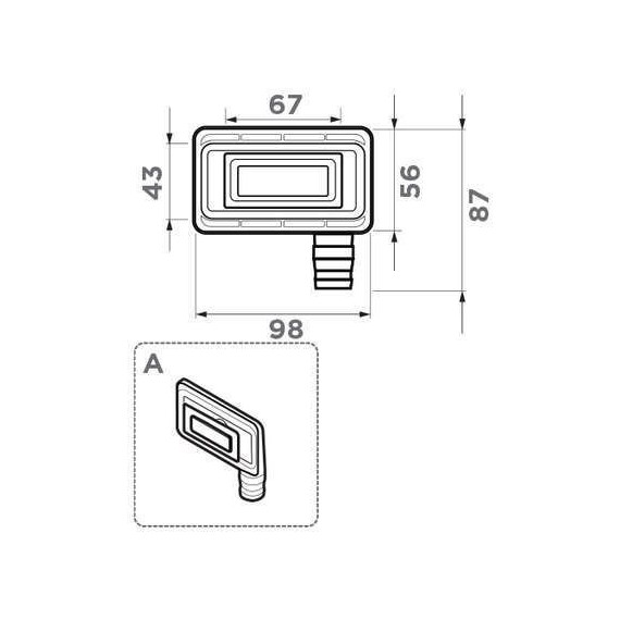 Универсальный перелив для кухонной мойки Omoikiri OV-02 LG 4956723, светлое золото - фото 2