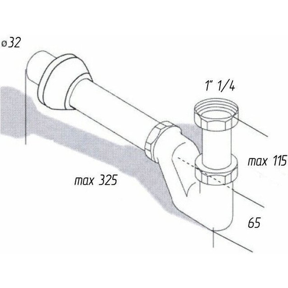 Сифон для биде TIM BAS0701B - фото 2