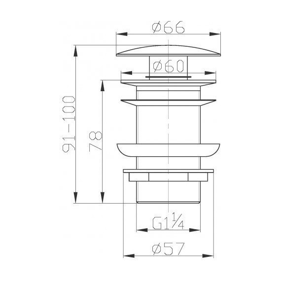 Донный клапан BelBagno BB-SC-CRM - фото, картинка 2 Донный клапан BelBagno BB-SC-CRM - фото 2