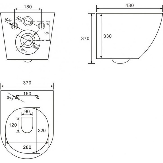 Унитаз подвесной безободковый Abber Bequem AC1100 с крышкой микролифт, Цвет производителя: белый - фото, картинка 7 Унитаз подвесной безободковый Abber Bequem AC1100 с крышкой микролифт, Цвет производителя: белый - фото 7